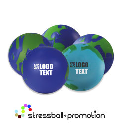 Bild Antistress Produkt aus Schaumstoff PU Antistressball Globus Weltkugel