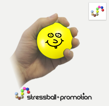 Bild Smiley Stressbälle Antistressbälle bedrucken als perfekte Werbeträger