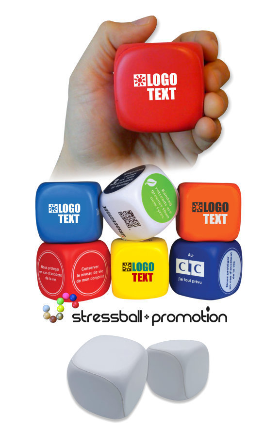 Antistress Ball Würfel Antistress Werbeartikel bedrucken Promotion