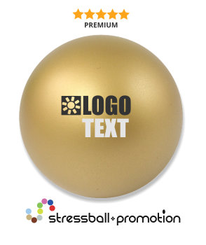 Stressball in gold von Stressball Promotion Anti Stressbälle Antistressbälle Knautschbälle