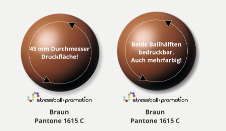 Antistressball in schwarz oder grau bedrucken lassen