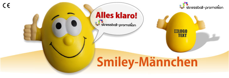 Bild Antistress Smiley Männchen mit Ihrem Logo bedrucken