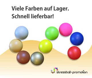 Werbeartikel Anti Stress Ball Farben Bild