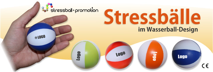 Bild Stressball bedrucken im Wasserball Design