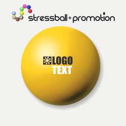 Stressball Antistressball Bild Farbe gelb Pantone 012C