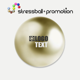 Stressball Bild Farbe gold